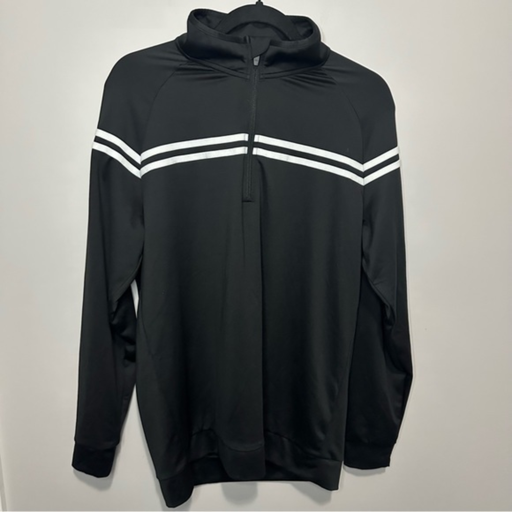 Women's Zyia Active Size Medium Black 1/2‎ Zip Long Sleeve Sweatshirt